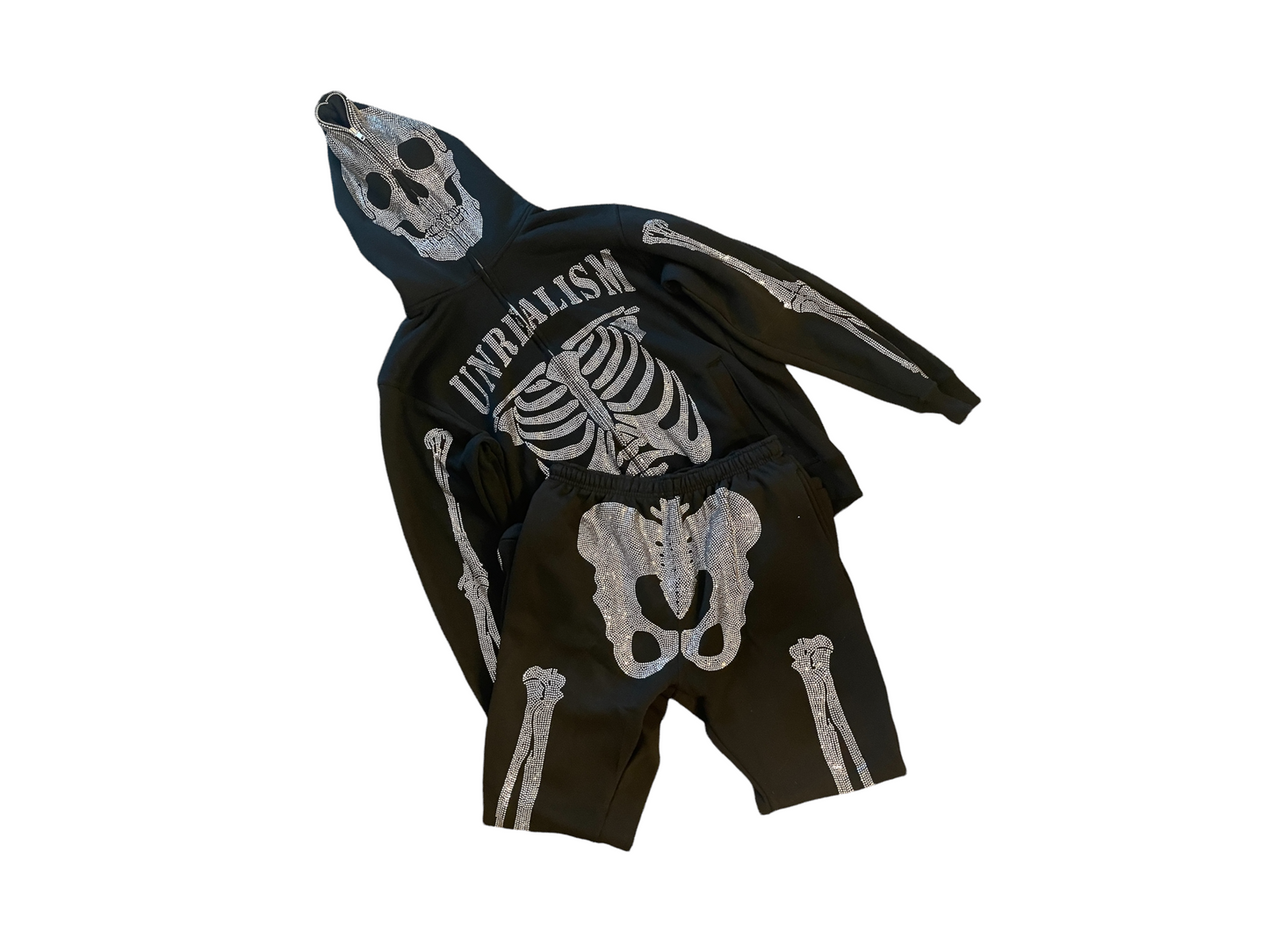 "UNREALISM"  SKELETON FULL SWEAT SUIT (Unisex)